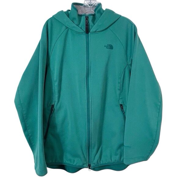 THE NORTH FACE Women’s Apex Lilmore Parka Jacket Size XL Green Soft Shell Hooded - Picture 1 of 16